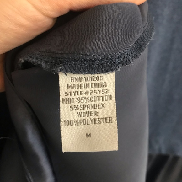 SOFT SURROUNDINGS Blue Tunic Style Blouse Sz M - Picture 8 of 8